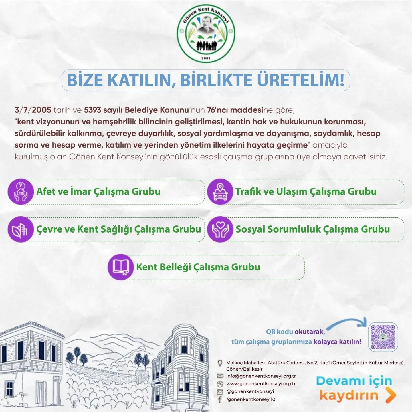 BİZE KATIL, BİRLİKTE ÜRETELİM!