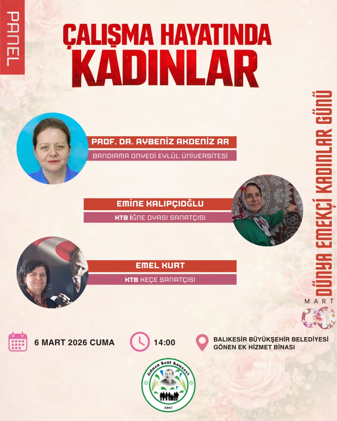 Çalışma Hayatında Kadınlar Paneli