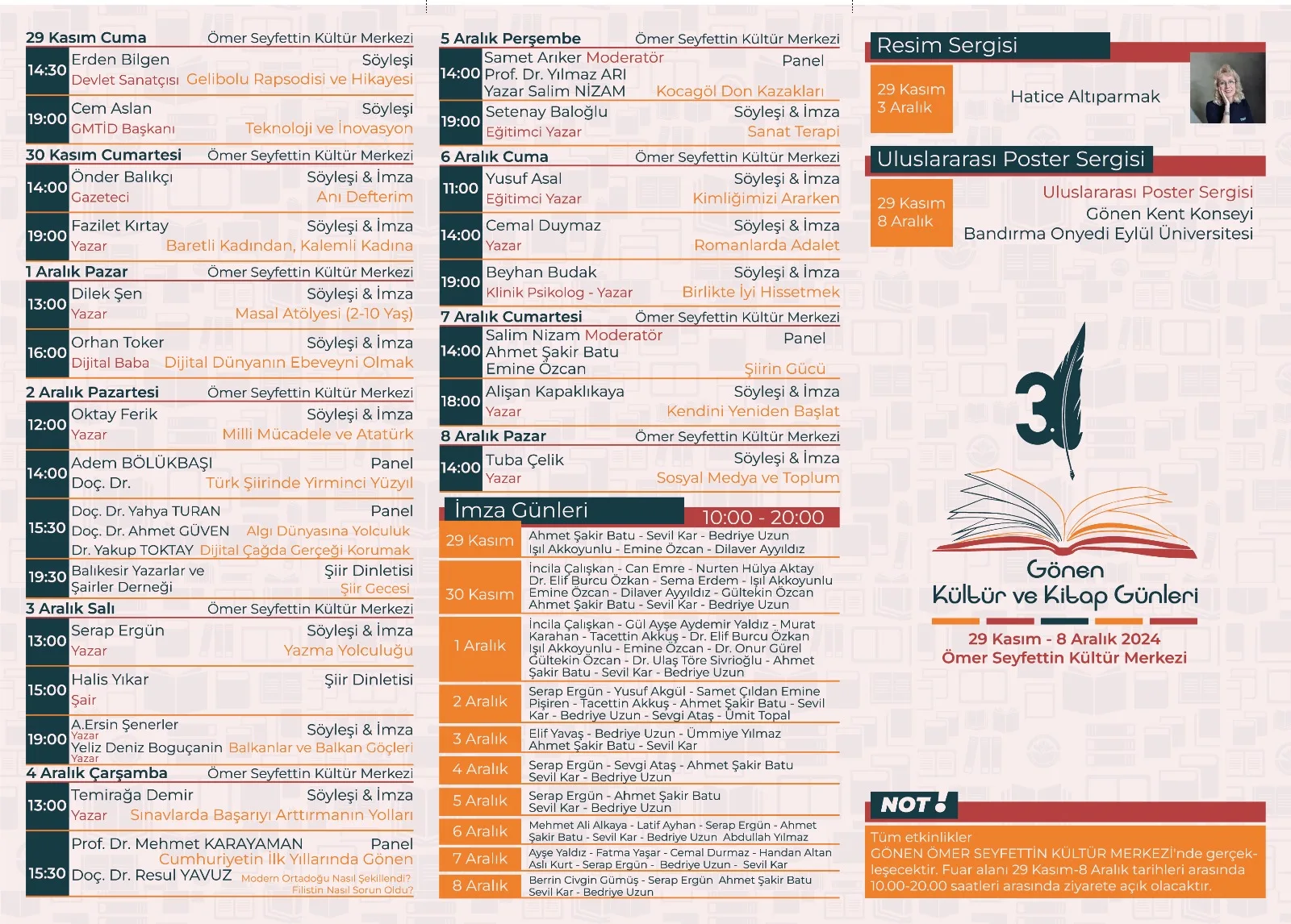 3. Gönen Kültür ve Kitap Günleri 